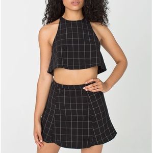 American Apparel Top + skirt set